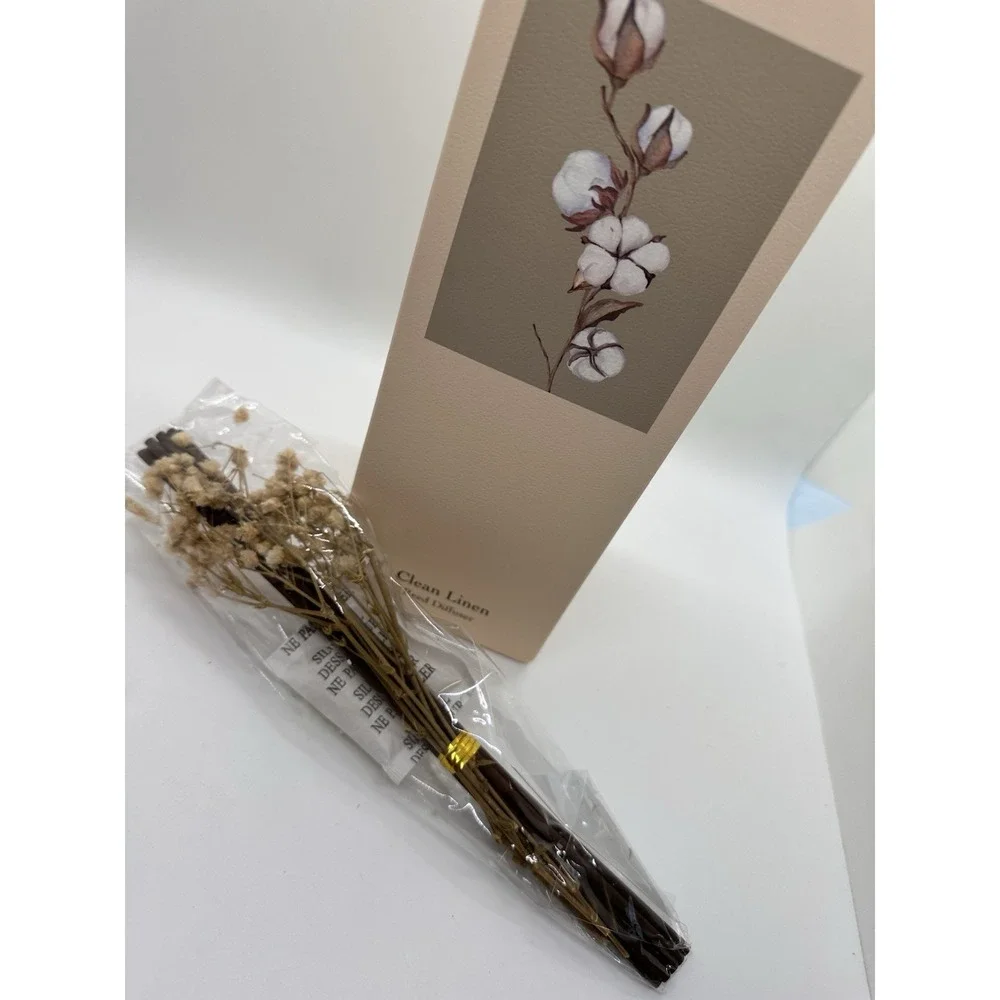 Reed Diffuser Set 6.7 Oz Clean Linen Scented Diffuser with Sticks Home Fragrance